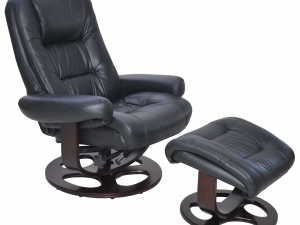 (image for) Barcalounger - Pedestal Chair Jacque - Hilton Black